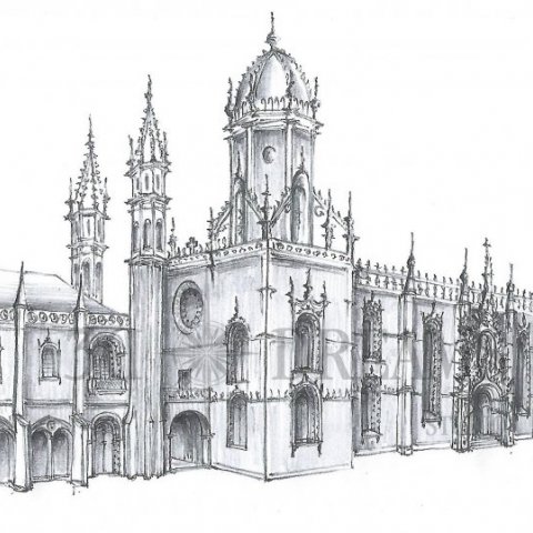 Jerónimos Monastery Sketch