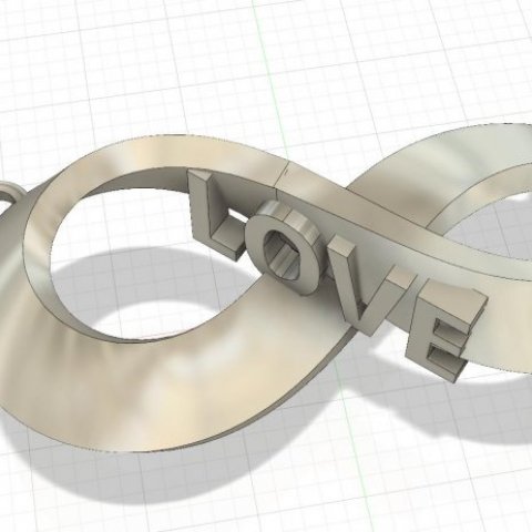 Infinity Love Jewel - 3D Model in Fusion