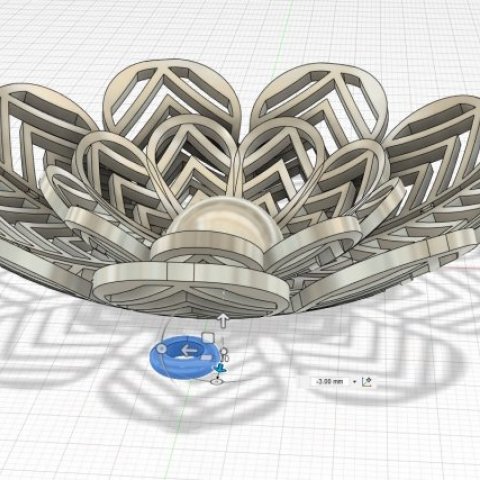 Mafra Flower Pendant - 3D Model in Fusion 360