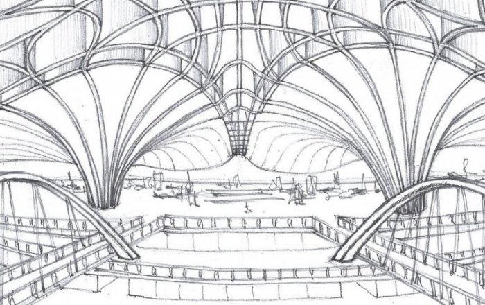 Beijing Daxing International Airport, China - Sketch